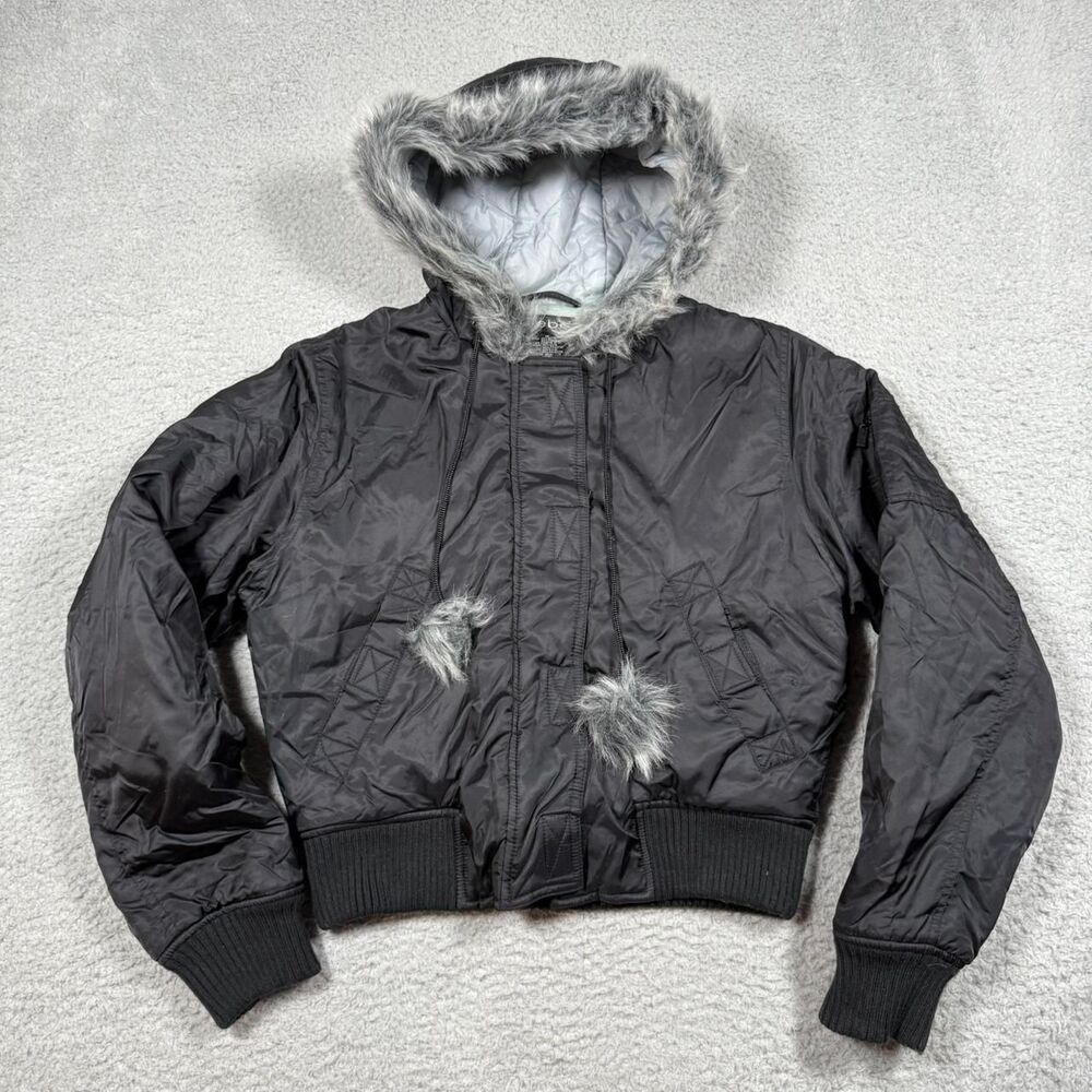 Bebe Women's Black and Grey Jacket